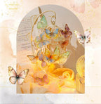 Butterfly sticker birdcage craft inspiration