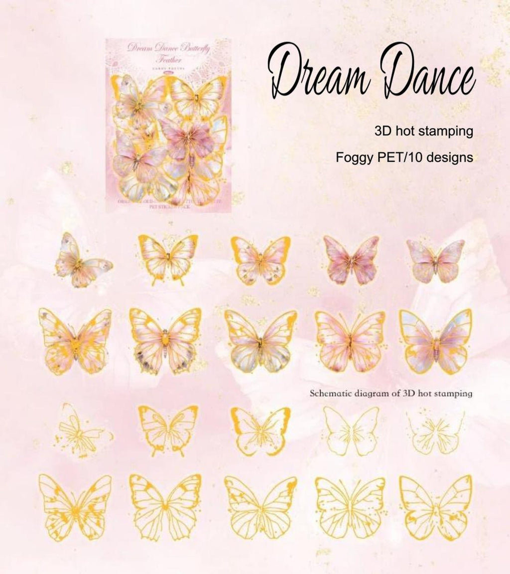 Dream Dance butterfly sticker set