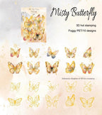 Misty Butterfly sticker set