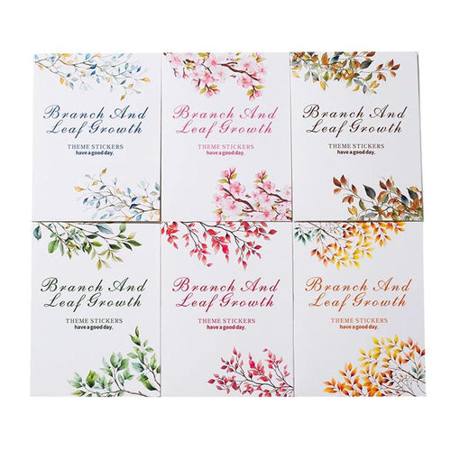Botanical Branch PET Stickers full colour assortment