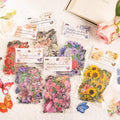 Butterflies and flowers PET sticker collection