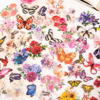 Colourful butterfly and flower PET stickers