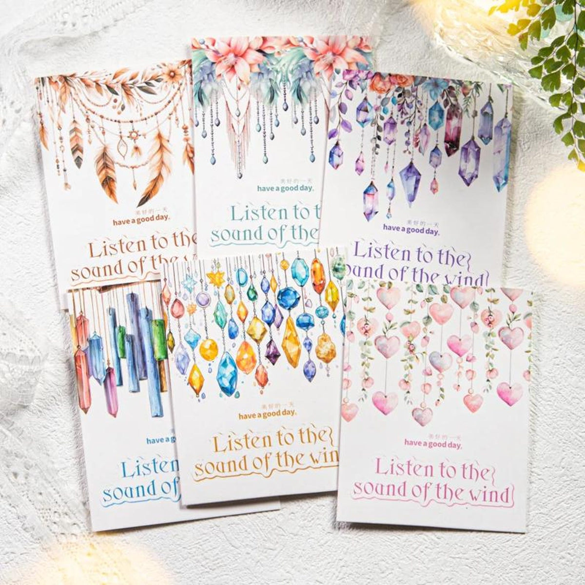 Crystal Wind Chime PET Sticker full style assortment