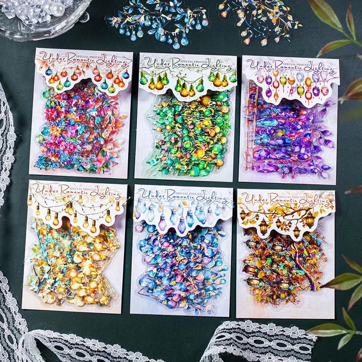 Glistening Gem PET Stickers full style assortment