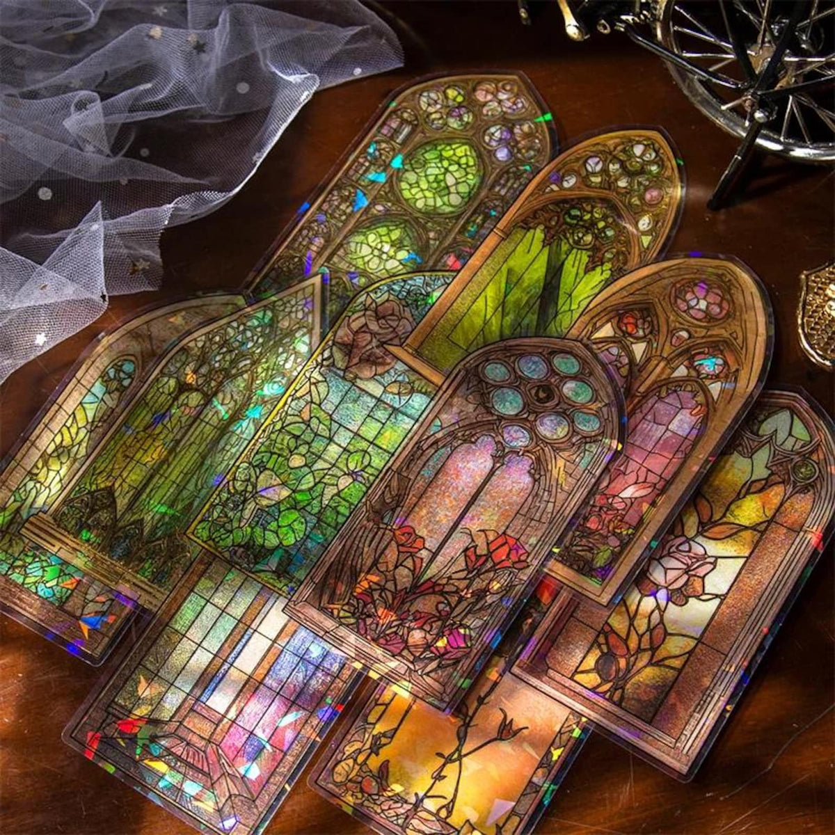 Stained Glass PET Stickers full set – Styles A to F