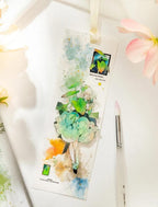 Watercolor Canvas PET sticker bookmark inspiration