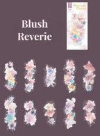 Blush Reverie Watercolor Canvas sticker set